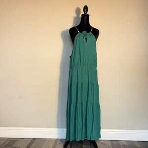 BloomChic Teal Maxi Dress